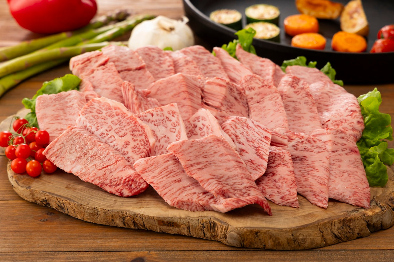 京都黒毛和牛「肉宝 平井牛」霜降り焼肉用 500g(冷凍)