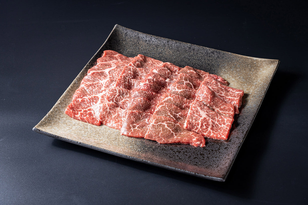 京都黒毛和牛「肉宝 平井牛」赤身焼肉用 500g（冷凍） – 肉宝 平井牛