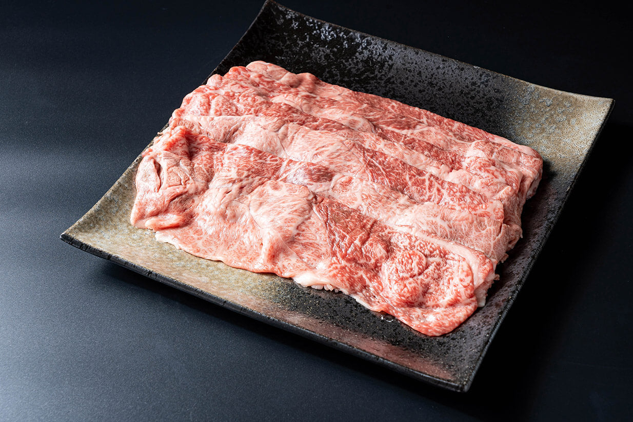 500g（冷凍）　–　肉宝　平井牛公式通販　京都黒毛和牛「肉宝　平井牛」霜降りスライス